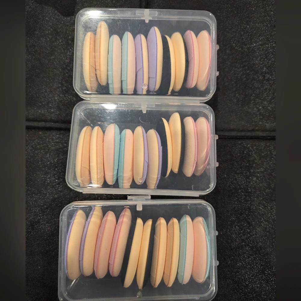 30-Piece Mini Finger Makeup Sponges Set